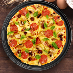 M003E   BLACHA FORMA DO PIECZENIA PIZZY TARTY BLASZKA 31,5 CM -O150
