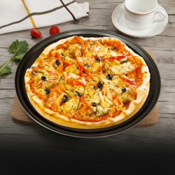 M003E   BLACHA FORMA DO PIECZENIA PIZZY TARTY BLASZKA 31,5 CM -O150