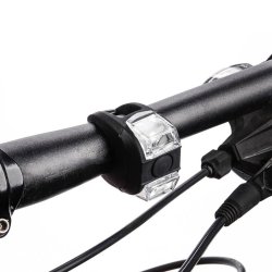 M003C  LAMPKI ROWEROWE LAMPKA NA ROWER LED PRZÓD TYŁ 2SZT ZESTAW -S077 CZERWONE