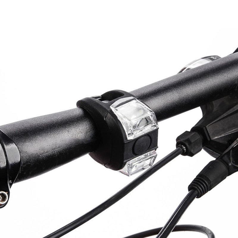 M003C  LAMPKI ROWEROWE LAMPKA NA ROWER LED PRZÓD TYŁ 2SZT ZESTAW -S077 CZERWONE