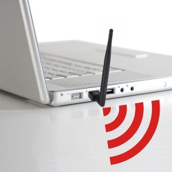 N377  KARTA SIECIOWA WIFI USB WI-FI ADAPTER + ANTENA PL -E202