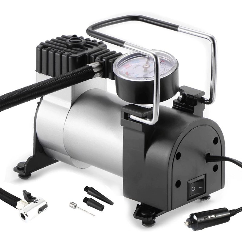 M033A (Aleja1) Z030H KOMPRESOR SAMOCHODOWY SPRĘŻARKA POMPKA 120 PSI 12V -M049 czerwony kartonik