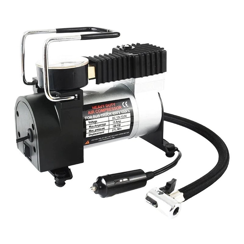 M033A (Aleja1) Z030H KOMPRESOR SAMOCHODOWY SPRĘŻARKA POMPKA 120 PSI 12V -M049 czerwony kartonik