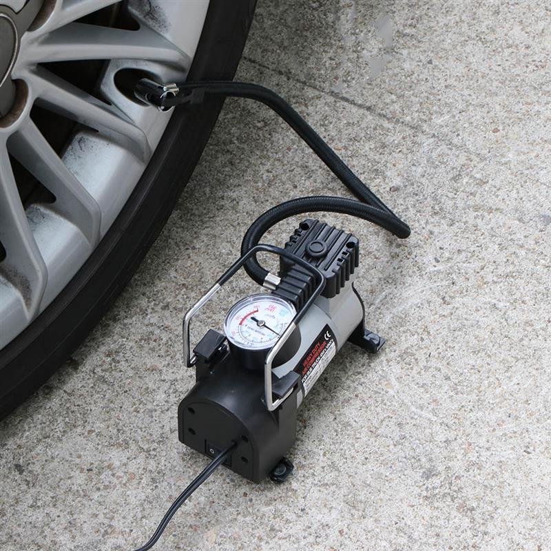 M033A (Aleja1) Z030H KOMPRESOR SAMOCHODOWY SPRĘŻARKA POMPKA 120 PSI 12V -M049 czerwony kartonik