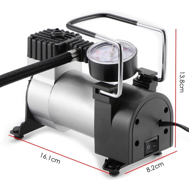 M033A (Aleja1) Z030H KOMPRESOR SAMOCHODOWY SPRĘŻARKA POMPKA 120 PSI 12V -M049 czerwony kartonik
