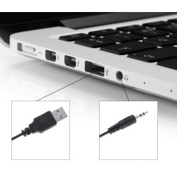 M038A (Aleja2)  GŁOŚNIKI KOMPUTEROWE 2.1 PODŚWIETLENIE LED USB 5W czarne 98768089