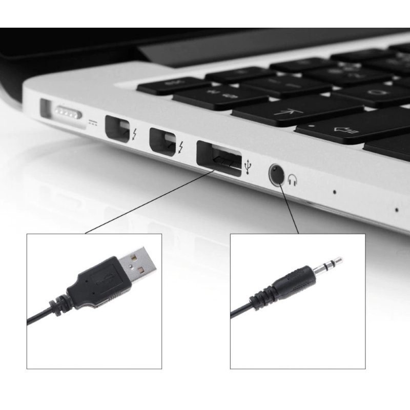 M038A (Aleja2)  GŁOŚNIKI KOMPUTEROWE 2.1 PODŚWIETLENIE LED USB 5W czarne 98768089