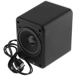 M038A (Aleja2)  GŁOŚNIKI KOMPUTEROWE 2.1 PODŚWIETLENIE LED USB 5W czarne 98768089