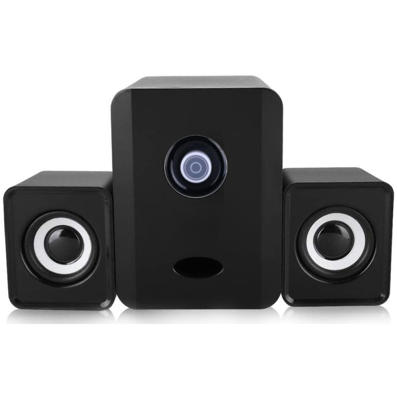 M038A (Aleja2)  GŁOŚNIKI KOMPUTEROWE 2.1 PODŚWIETLENIE LED USB 5W czarne 98768089