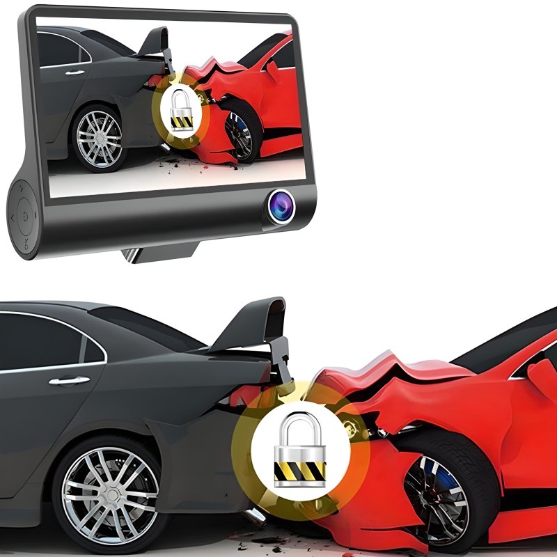 N180 REJESTRATOR JAZDY KAMERA COFANIA FULL HD 3 KAMERY -M038