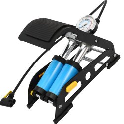 M046B (ALEJA2) Z001   POMPKA NOŻNA DWUTŁOKOWA SAMOCHODOWA ROWEROWA MOCNA -M052