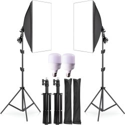 M005C   2 LAMPY FOTOGRAFICZNE STATYW SOFTBOX 50X70cm -E230