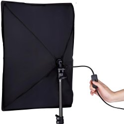 M005C   2 LAMPY FOTOGRAFICZNE STATYW SOFTBOX 50X70cm -E230