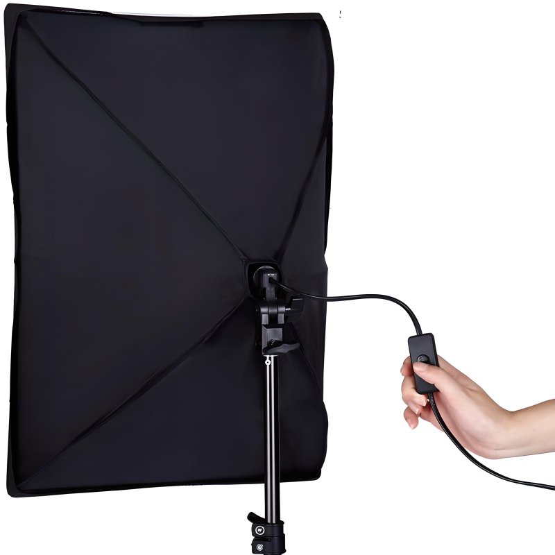 M005C   2 LAMPY FOTOGRAFICZNE STATYW SOFTBOX 50X70cm -E230