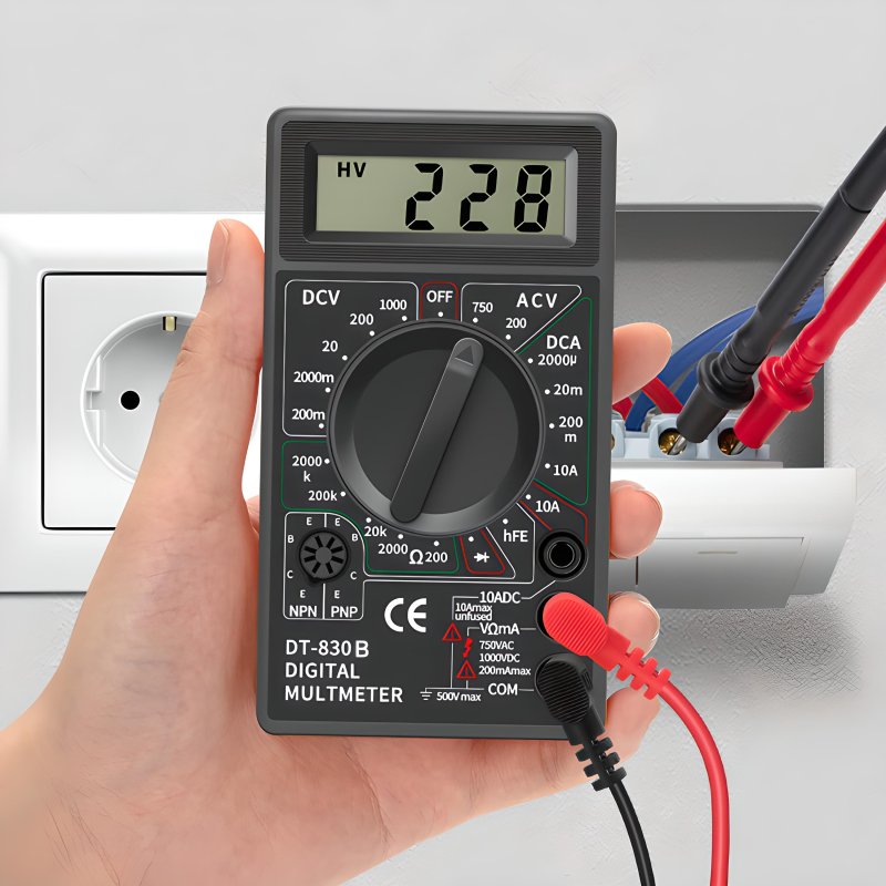 M003A   CYFROWY MIERNIK PRĄDU MULTIMETR IGŁOWY LCD -E222