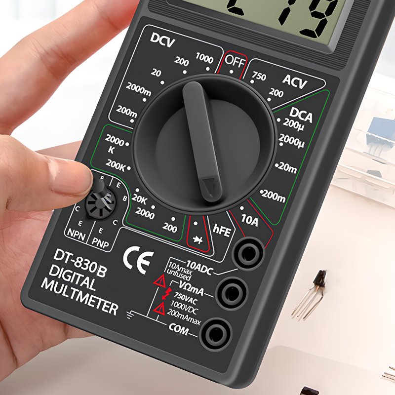 M003A   CYFROWY MIERNIK PRĄDU MULTIMETR IGŁOWY LCD -E222