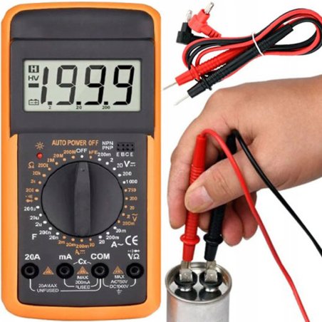 M004A   CYFROWY MIERNIK PRĄDU MULTIMETR TESTER NAPIĘCIA  -E208