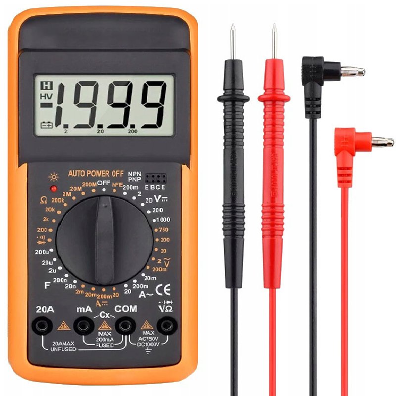 M004A   CYFROWY MIERNIK PRĄDU MULTIMETR TESTER NAPIĘCIA  -E208