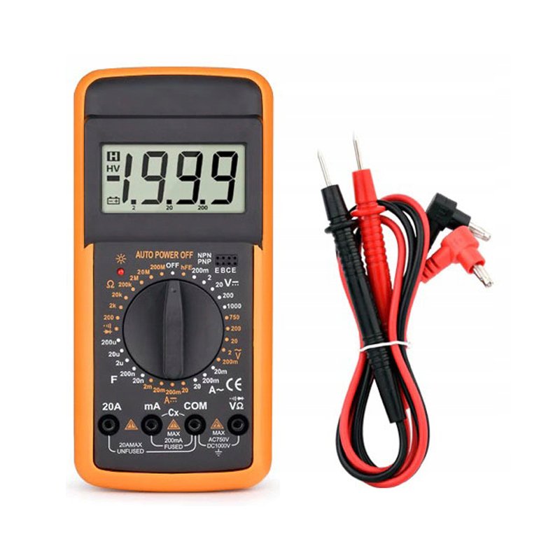 M004A   CYFROWY MIERNIK PRĄDU MULTIMETR TESTER NAPIĘCIA  -E208