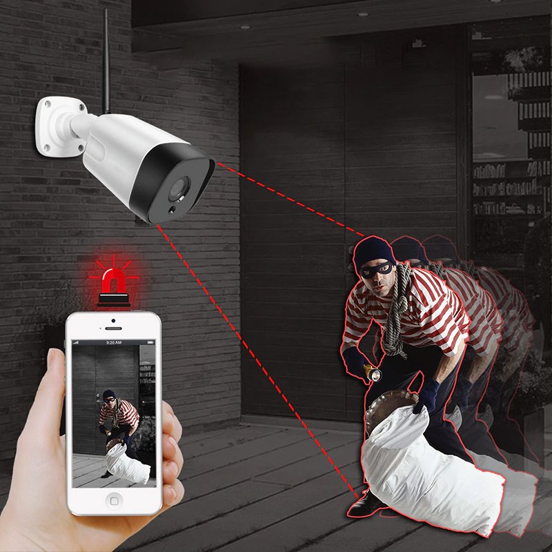 N215 N257 KAMERA ZEWNĘTRZNA IP WiFi Full HD 2Mpx 1080p 50m -E217