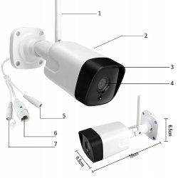 N215 N257 KAMERA ZEWNĘTRZNA IP WiFi Full HD 2Mpx 1080p 50m -E217