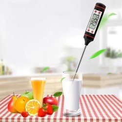M003C  TERMOMETR KUCHENNY CYFROWY DO MIĘSA WINA LCD SONDA SZPILKOWY -E070