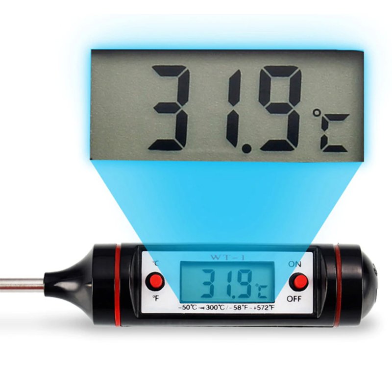 M003C  TERMOMETR KUCHENNY CYFROWY DO MIĘSA WINA LCD SONDA SZPILKOWY -E070