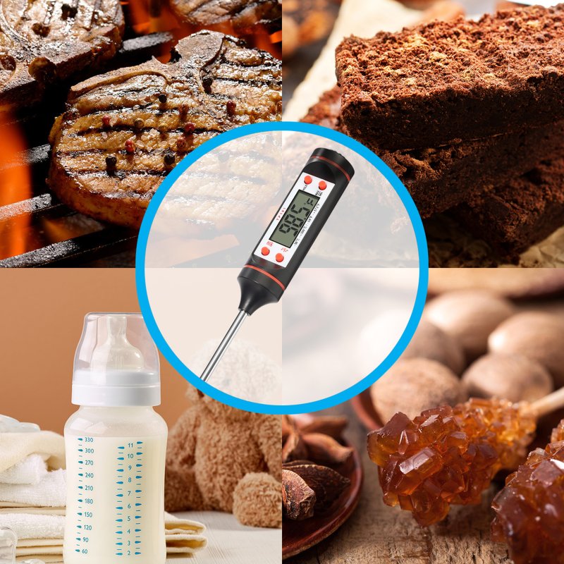 M003C  TERMOMETR KUCHENNY CYFROWY DO MIĘSA WINA LCD SONDA SZPILKOWY -E070