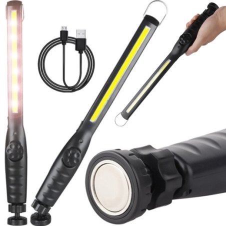 N122 LAMPA WARSZTATOWA ROBOCZA AKUMULATOROWA LED COB 8W -E221