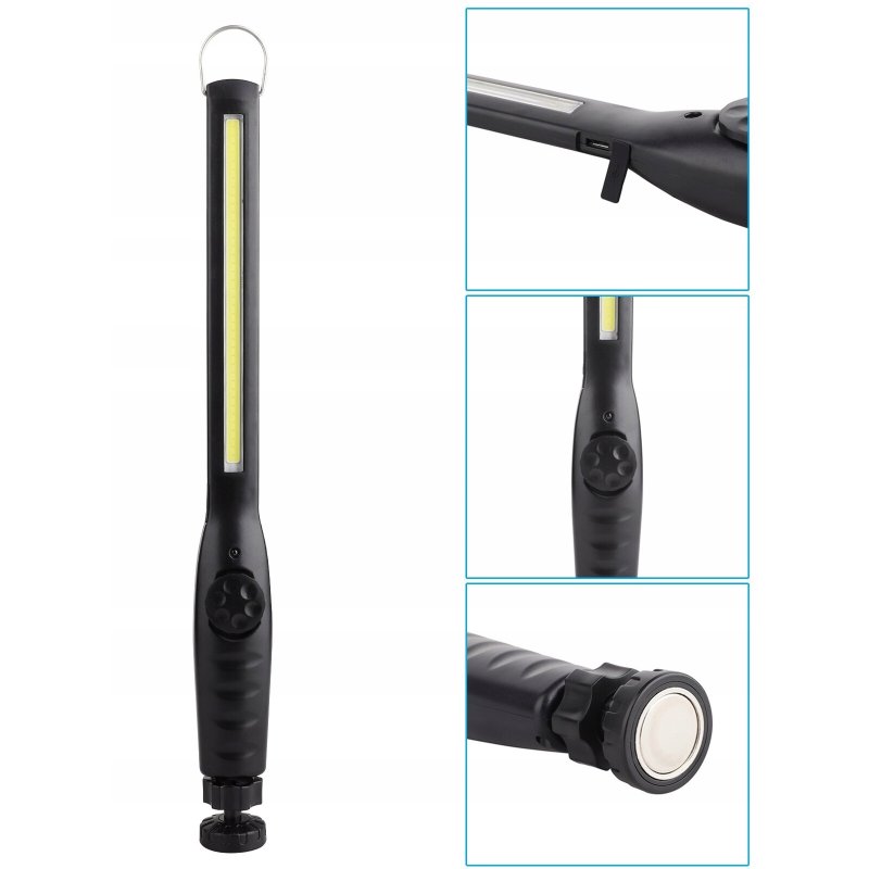 N122 LAMPA WARSZTATOWA ROBOCZA AKUMULATOROWA LED COB 8W -E221