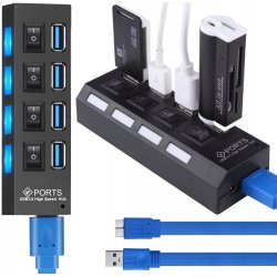N249 HUB USB ROZDZIELACZ 4 PORTÓW ROZGAŁĘŹNIK USB 3.0 -E215