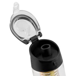 N366 BIDON INFUSER BUTELKA NA WODĘ POJEMNIK OWOCE 700ml - czarny S026