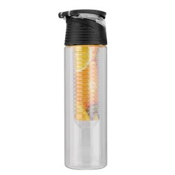 N366 BIDON INFUSER BUTELKA NA WODĘ POJEMNIK OWOCE 700ml - czarny S026