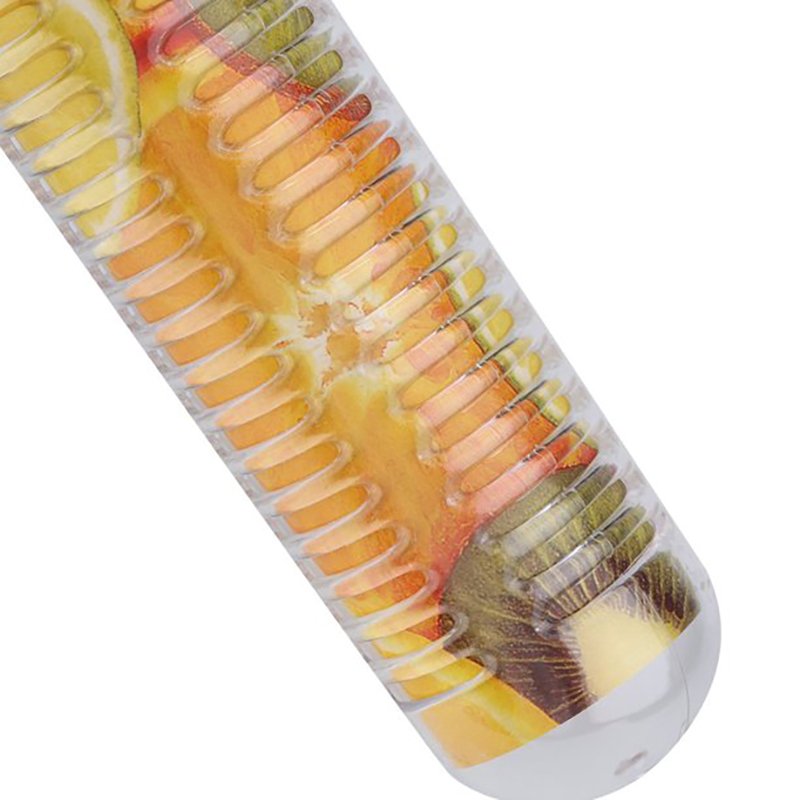 N366 BIDON INFUSER BUTELKA NA WODĘ POJEMNIK OWOCE 700ml - czarny S026