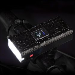 M083B (ALEJA3) LAMPKA ROWEROWA LED PRZÓD TYŁ POWERBANK 1600LM -S102