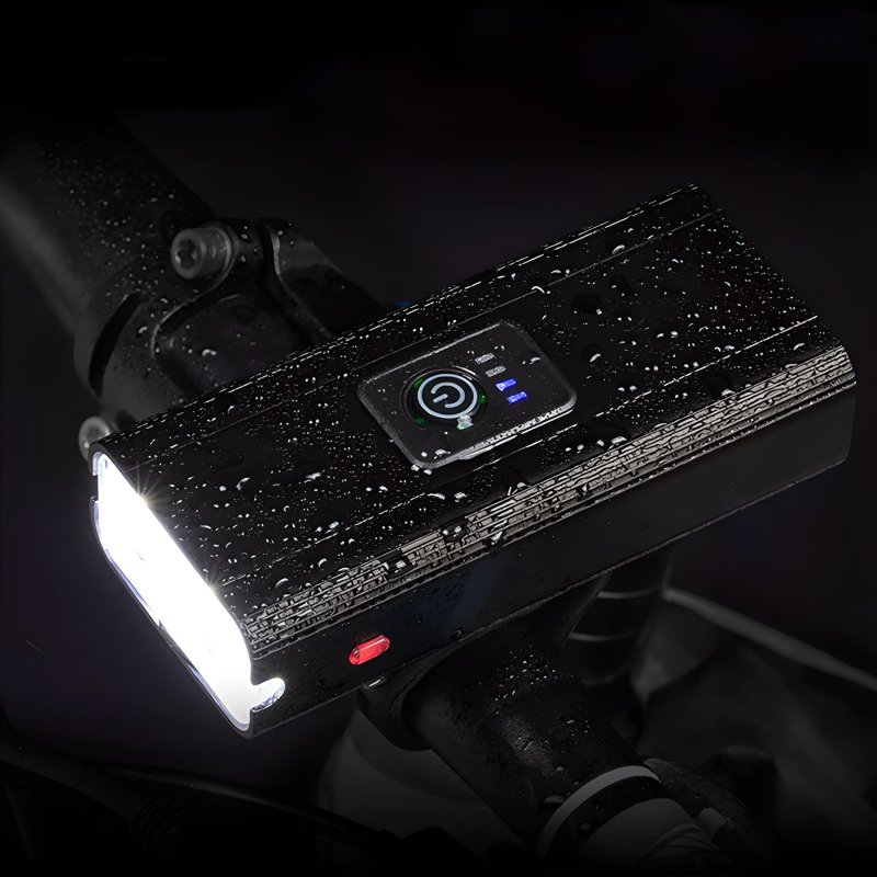 M083B (ALEJA3) LAMPKA ROWEROWA LED PRZÓD TYŁ POWERBANK 1600LM -S102