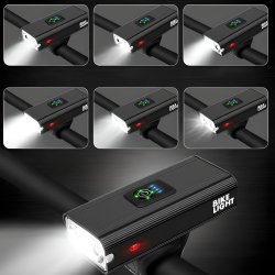 M083B (ALEJA3) LAMPKA ROWEROWA LED PRZÓD TYŁ POWERBANK 1600LM -S102