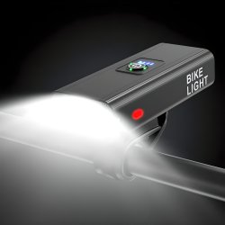 M083B (ALEJA3) LAMPKA ROWEROWA LED PRZÓD TYŁ POWERBANK 1600LM -S102