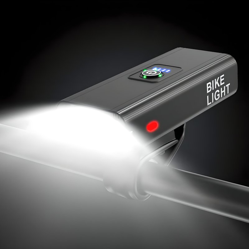 M083B (ALEJA3) LAMPKA ROWEROWA LED PRZÓD TYŁ POWERBANK 1600LM -S102