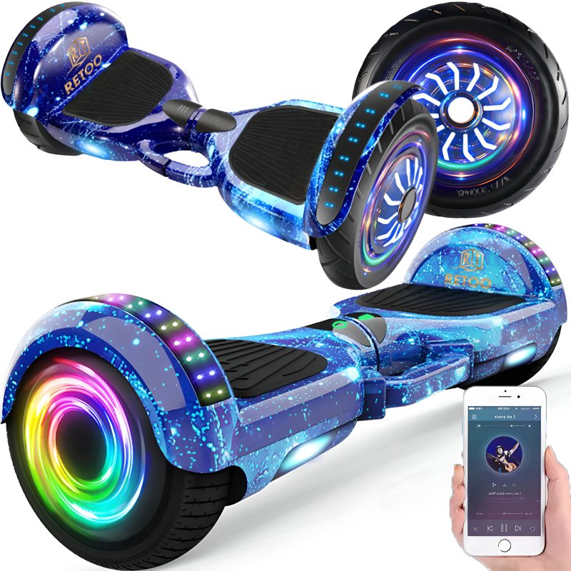 M005C    HOVERBOARD DESKOROLKA ELEKTRYCZNA LED DESKA 10` - niebieska E031-2