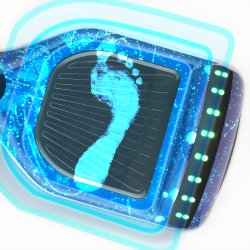 M005C    HOVERBOARD DESKOROLKA ELEKTRYCZNA LED DESKA 10` - niebieska E031-2