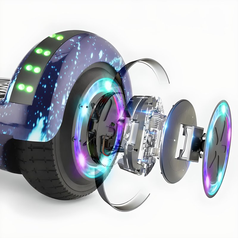 M005C    HOVERBOARD DESKOROLKA ELEKTRYCZNA LED DESKA 10` - niebieska E031-2