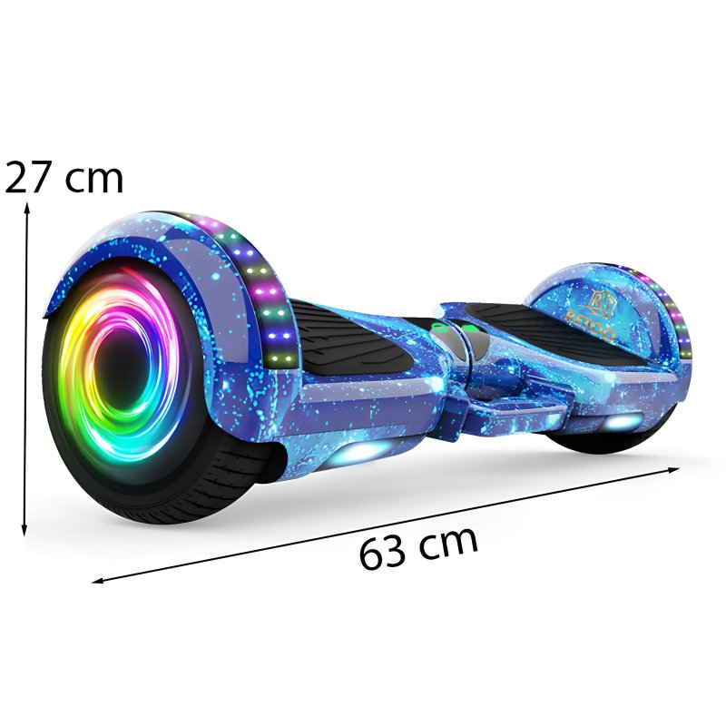 M005C    HOVERBOARD DESKOROLKA ELEKTRYCZNA LED DESKA 10` - niebieska E031-2