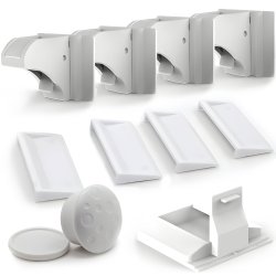 N265 ZABEZPIECZENIA SZAFEK DRZWI SZUFLAD BLOKADA MAGNETYCZNA 4 SZT X4 - kartonik O034
