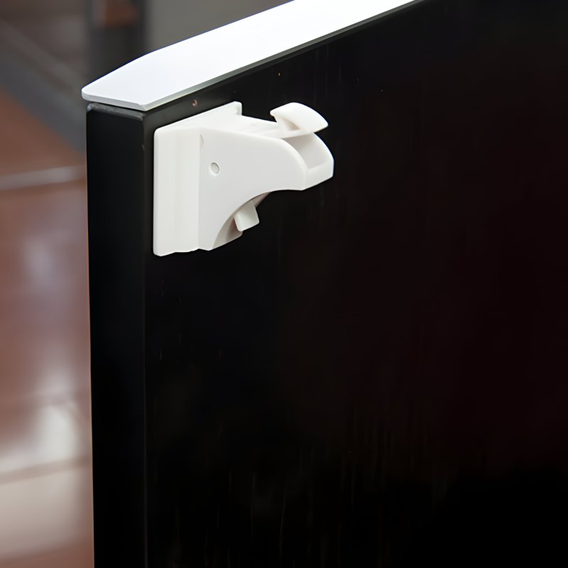 N265 ZABEZPIECZENIA SZAFEK DRZWI SZUFLAD BLOKADA MAGNETYCZNA 4 SZT X4 - kartonik O034