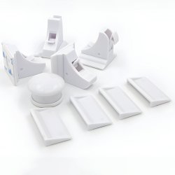 N265 ZABEZPIECZENIA SZAFEK DRZWI SZUFLAD BLOKADA MAGNETYCZNA 4 SZT X4 - kartonik O034