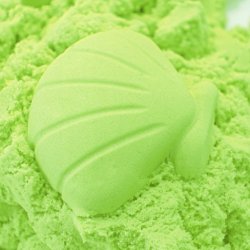 M003D ZESTAW PIASEK KINETYCZNY 3KG FOREMKI BASEN ZABAWKI - D007-2 Zielony piasek