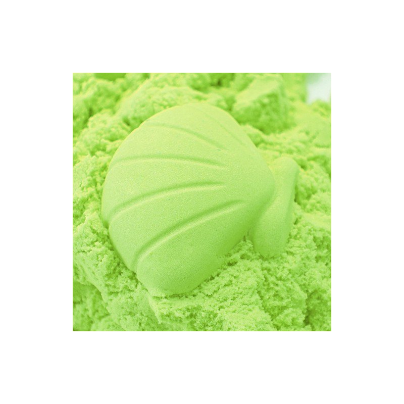 M003D ZESTAW PIASEK KINETYCZNY 3KG FOREMKI BASEN ZABAWKI - D007-2 Zielony piasek