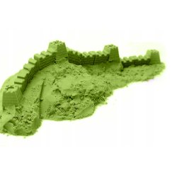 M003D ZESTAW PIASEK KINETYCZNY 3KG FOREMKI BASEN ZABAWKI - D007-2 Zielony piasek