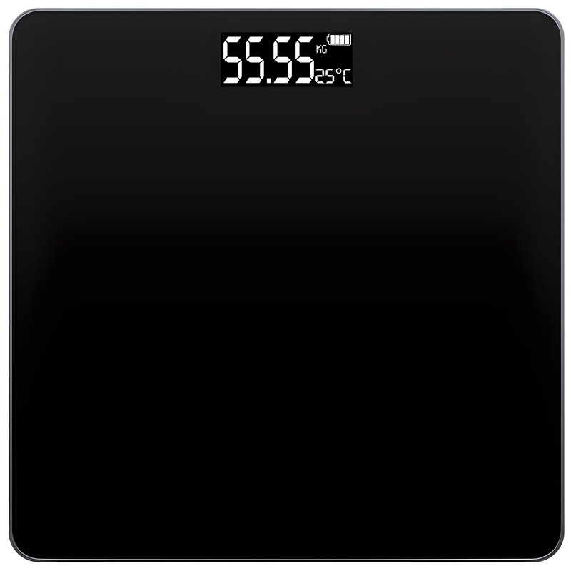 M003D   WAGA ŁAZIENKOWA SCALE ELEKTRONICZNA SZKLANA LCD KG - kwadratowa O202